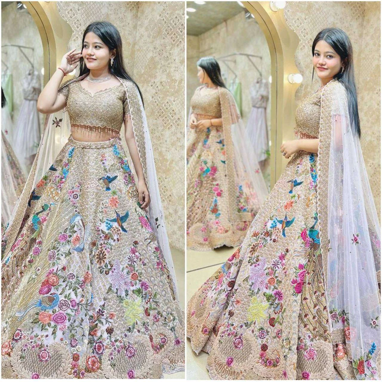 Vardan Ethnic Bd 1613 Japan Satin Silk Wholesale Lehenga — Wholesale Lehenga, MPA wholesale from Surat — view 2